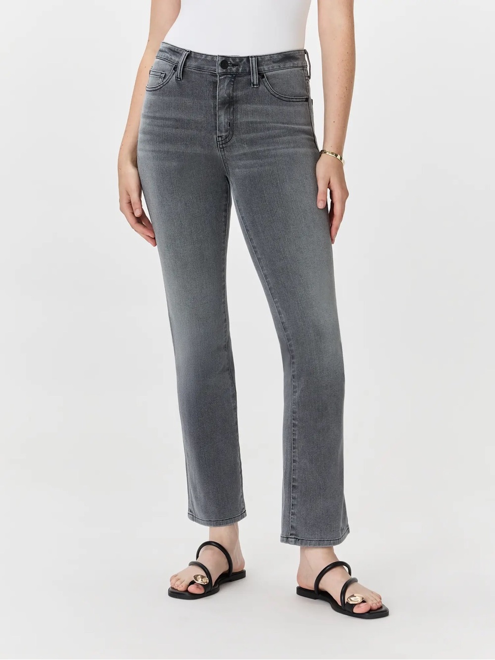 Quince Bella Stretch Straight Jeans in Grey 29 Short